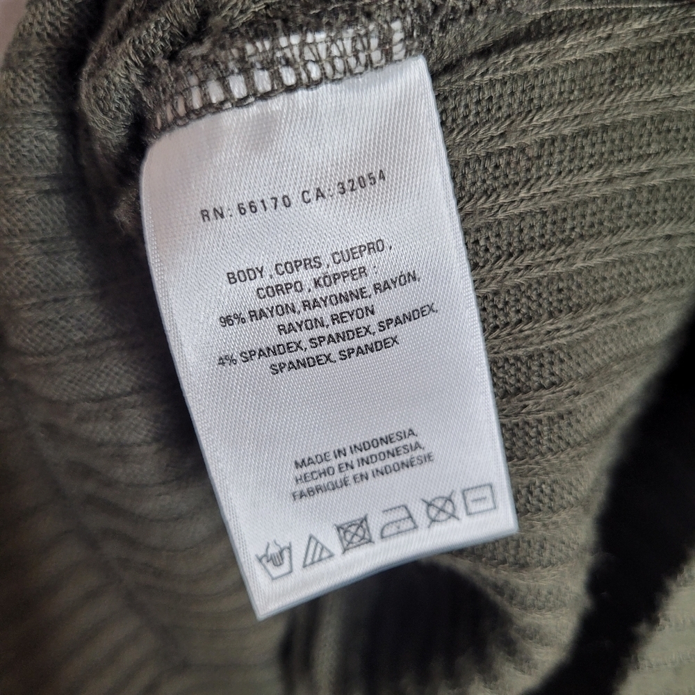 Anthropologie Green Knit Cardigan Sweater Dress - Picture 12 of 14